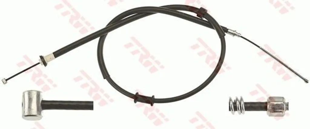 Câble de frein à main TRW GCH691 pour Panda - Réf OE 51900393 Acier