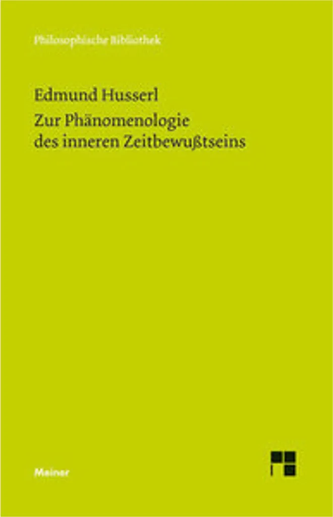 Livre Zur Phänomenologie des inneren Zeitbewußtseins Husserl Broché