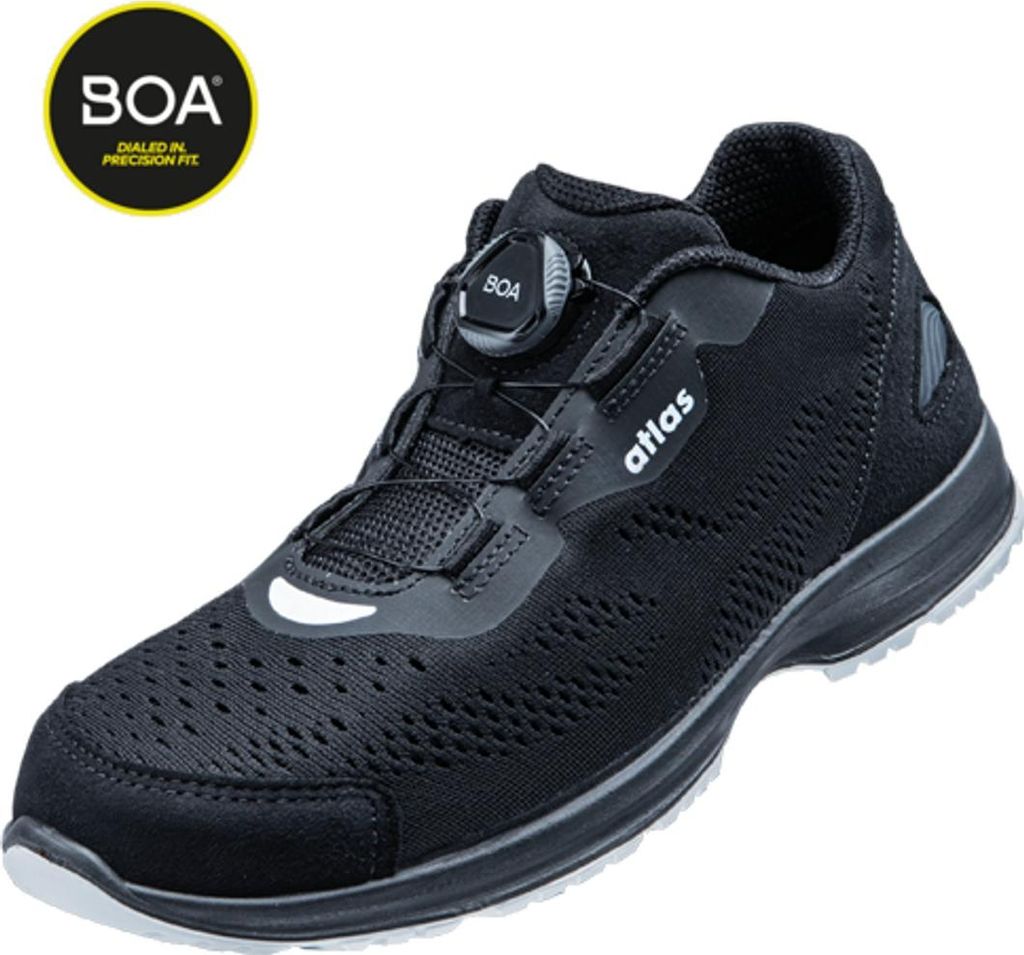 Atlas Sicherheitshalbschuh Runner 955 XP BOA S1P SRC ESD Gr. 40 schwarz/weiß