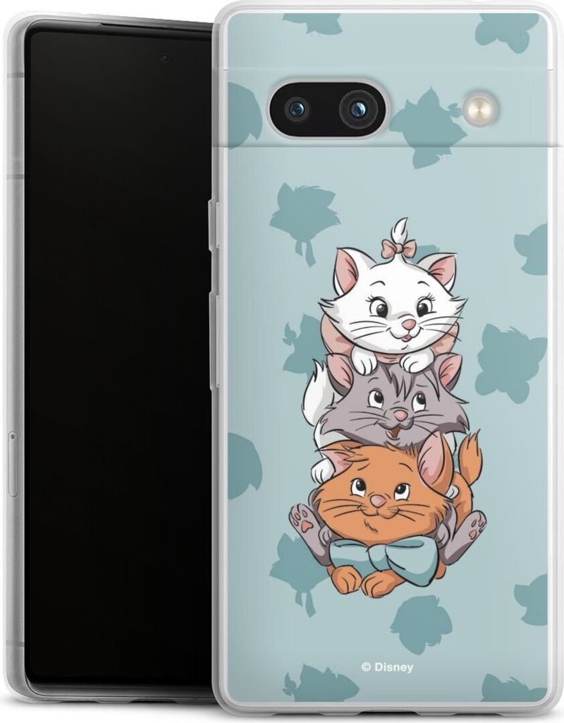DeinDesign Slim Hülle für Google Pixel 7a Silikon Case Ultra Dünn Handyhülle Aristocats Disney Katze