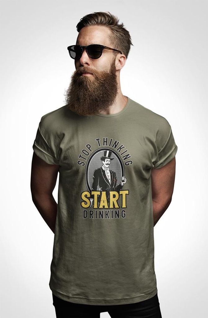 D&B Uni Polo ST00134 Start Drinking MilitärGrün-Größe 3XL