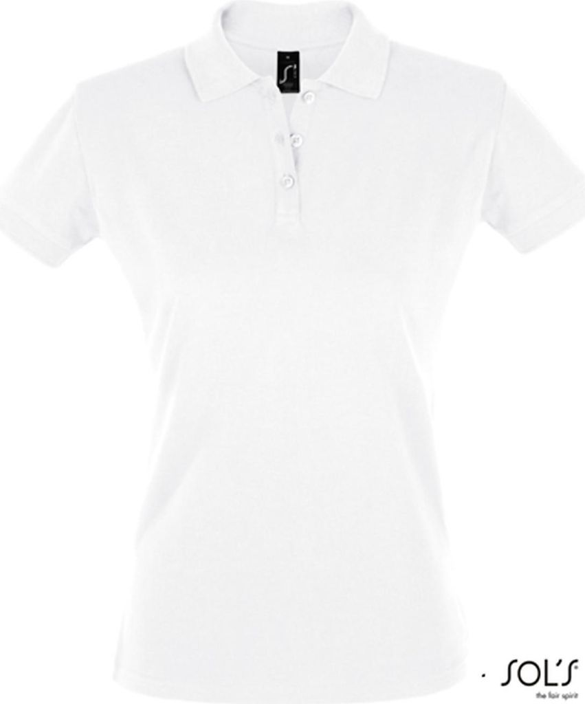 SOLs 11347 | Polo da donna perfetta - Colore: Bianco - Immagine del prodotto 