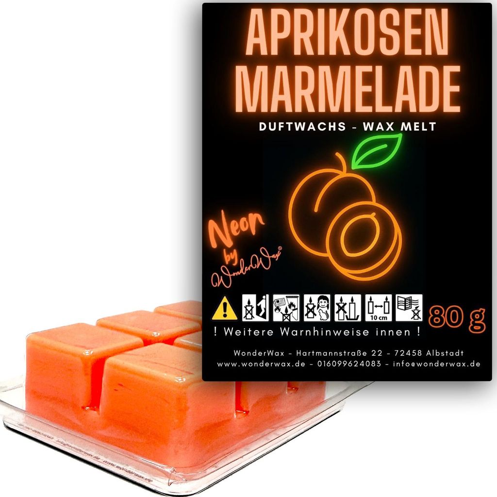 WonderWax Neon Duftwachs Wax Melts für Duftlampe, 6 Würfel Duftmelt Wachsmelt Sojawachs Neon Würfel für Raumdüfte, Wachs Duftöl Indoor Herbst...