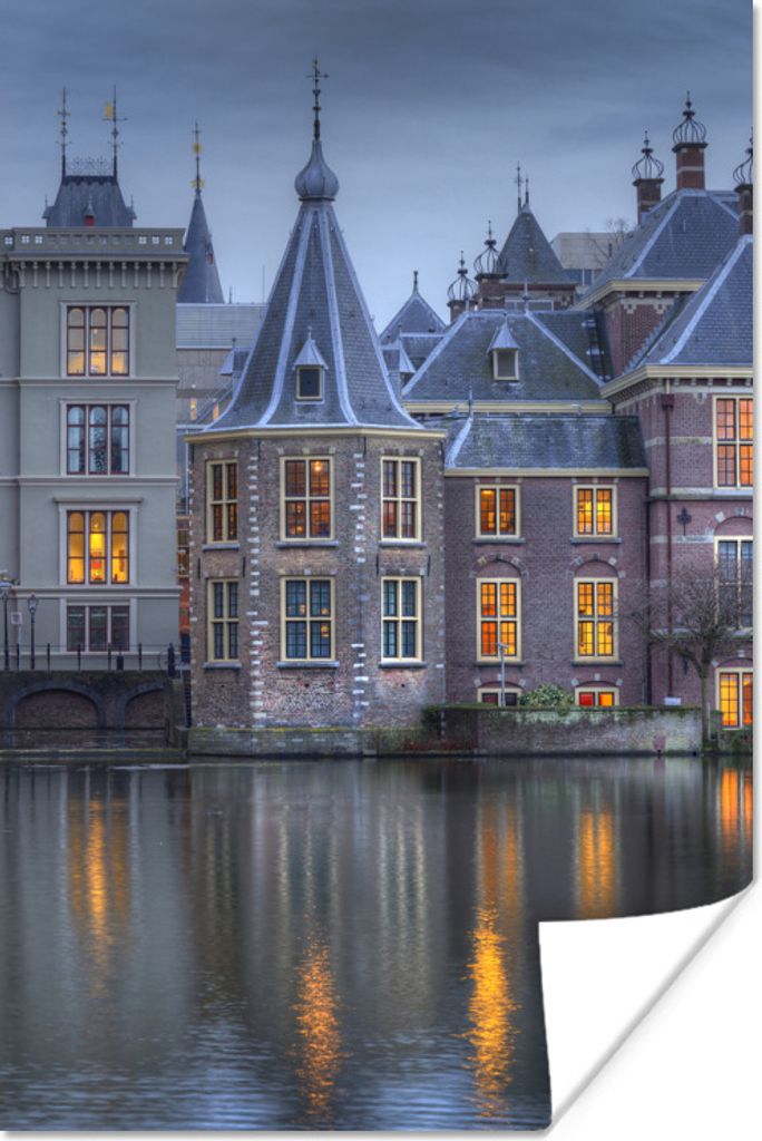 MuchoWow Poster Den Haag - Torentje - Binnenhof 60x90 cm - Wanddekoration
