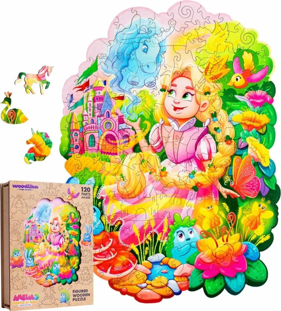 Puzzle en bois Amelia Princesse de la Magie - Jeu Éducatif Coloré