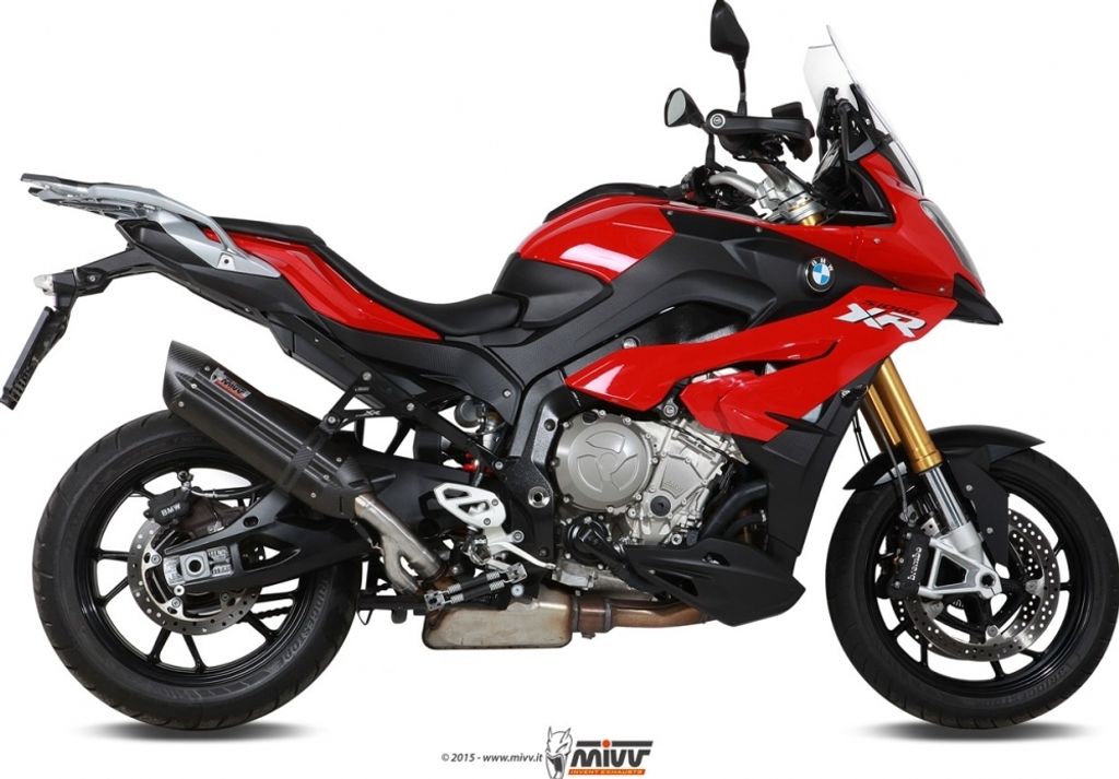 Auspuffanlage Mivv SLIP-ON Edelstahl schwarz Suono Sport für BMW S R / RR XR 1000 ccm Bj. 2015 - 2016