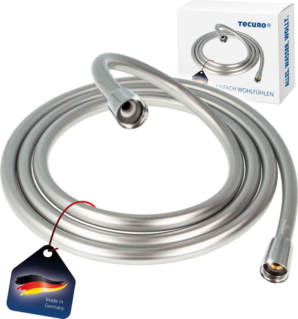 tecuro PREMIUM Brauseschlauch 2,50 m, verdrehsicher, Produktbild 