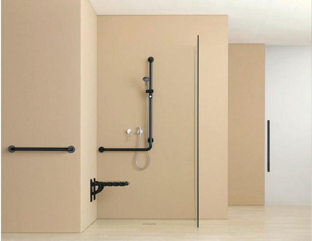 HEWI Winkelgriff m.Br.H.Stg. Ser 801, AM1:1100, W1:600 felsgrau