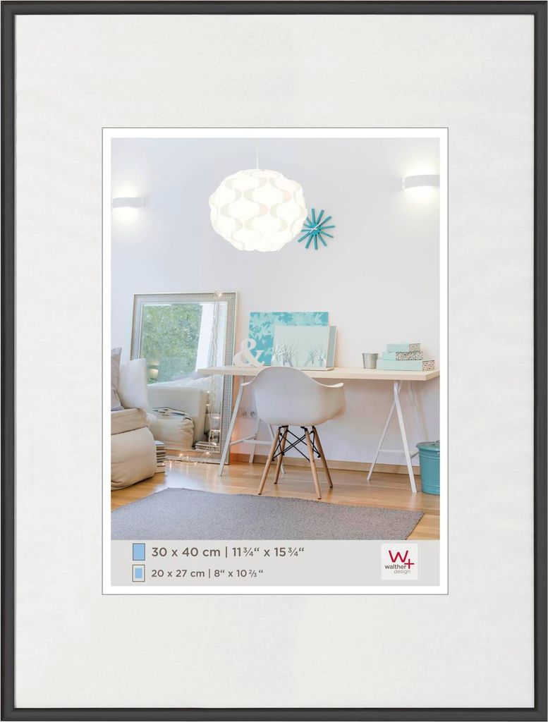 Walther, KV040B,New Lifestyle Kunststoffrahmen 30 x 40 cm, Produktbild 