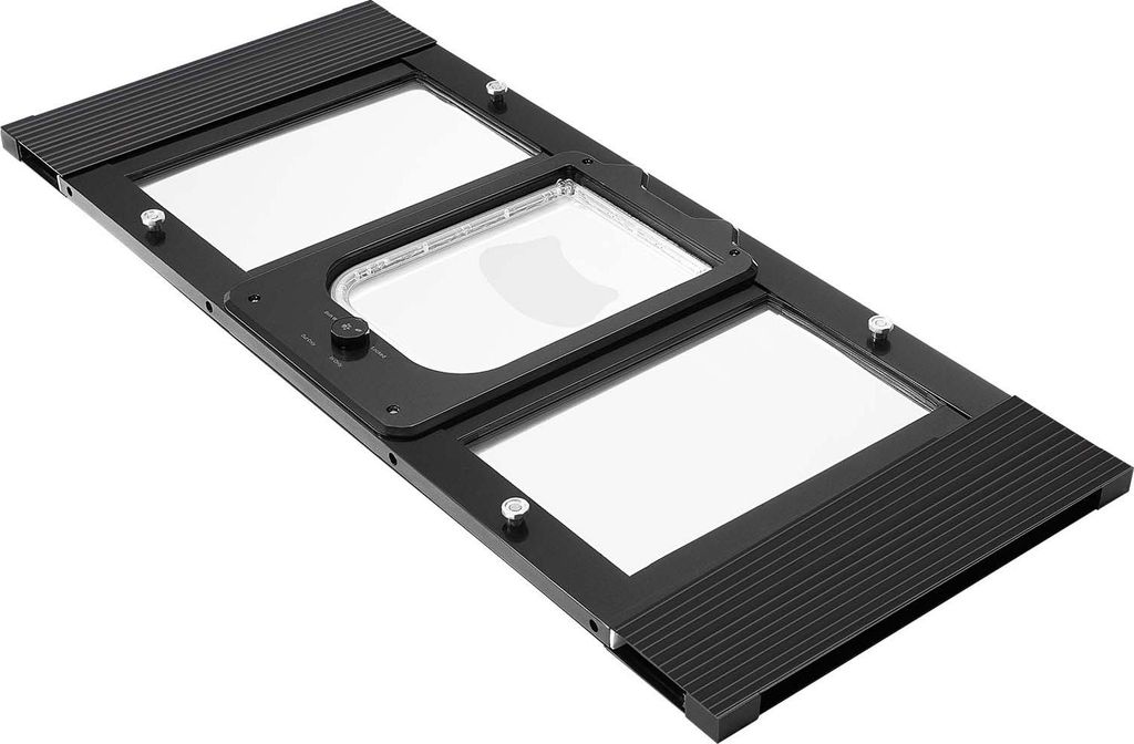 SucceBuy Katzenklappe für Fensterbreiten von 787-914 mm, Haustiertür mit 4 Verriegelungsmodi, robustem Aluminiumrahmen, transparentem Glas und Ma...