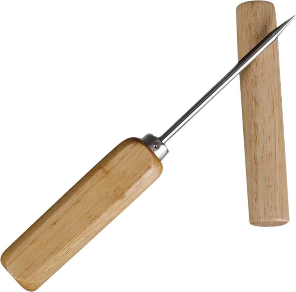 Eispickel, Edelstahl-Eiskegel mit Holzgriff, manuelles Eismodelliergerät, Eiszerkleinerer-Werkzeug zum Mischen und Meißeln von Eisskulpturen