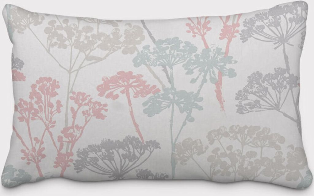 SCHÖNER LEBEN. Kissenhülle Blumen Gräser pastell mint rosa grau Größe 30x50cm (HxB) 30x50cm (HxB) Größe