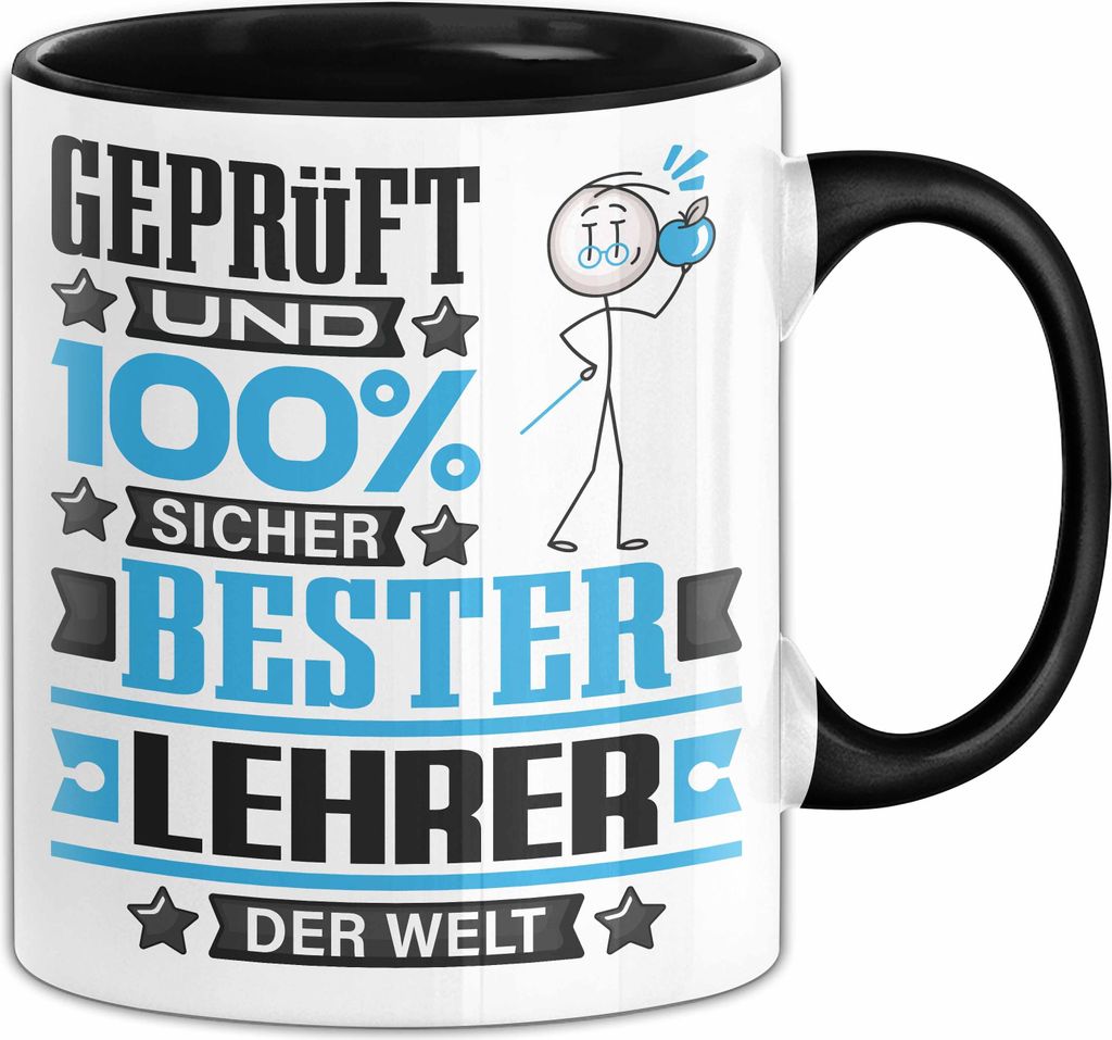 Lehrer Geschenk Lustiger Spruch für Lehrer Geschenkidee Produktbild 