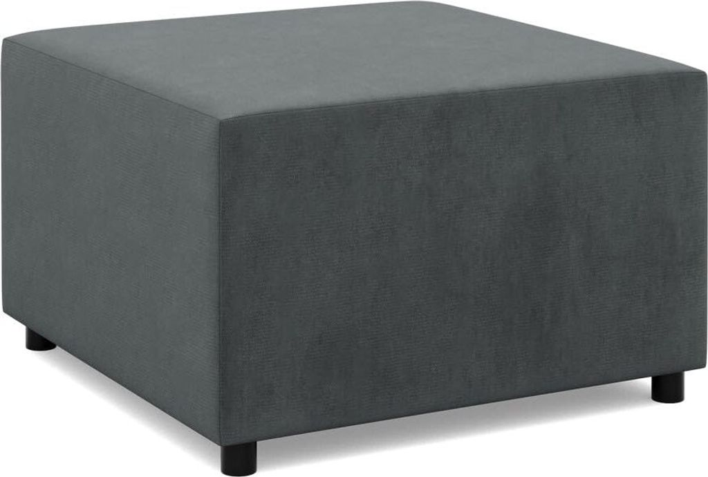 Sitzpouf für das Wohnzimmer 70 x 70 cm, Dunkelgrau Produktbild 