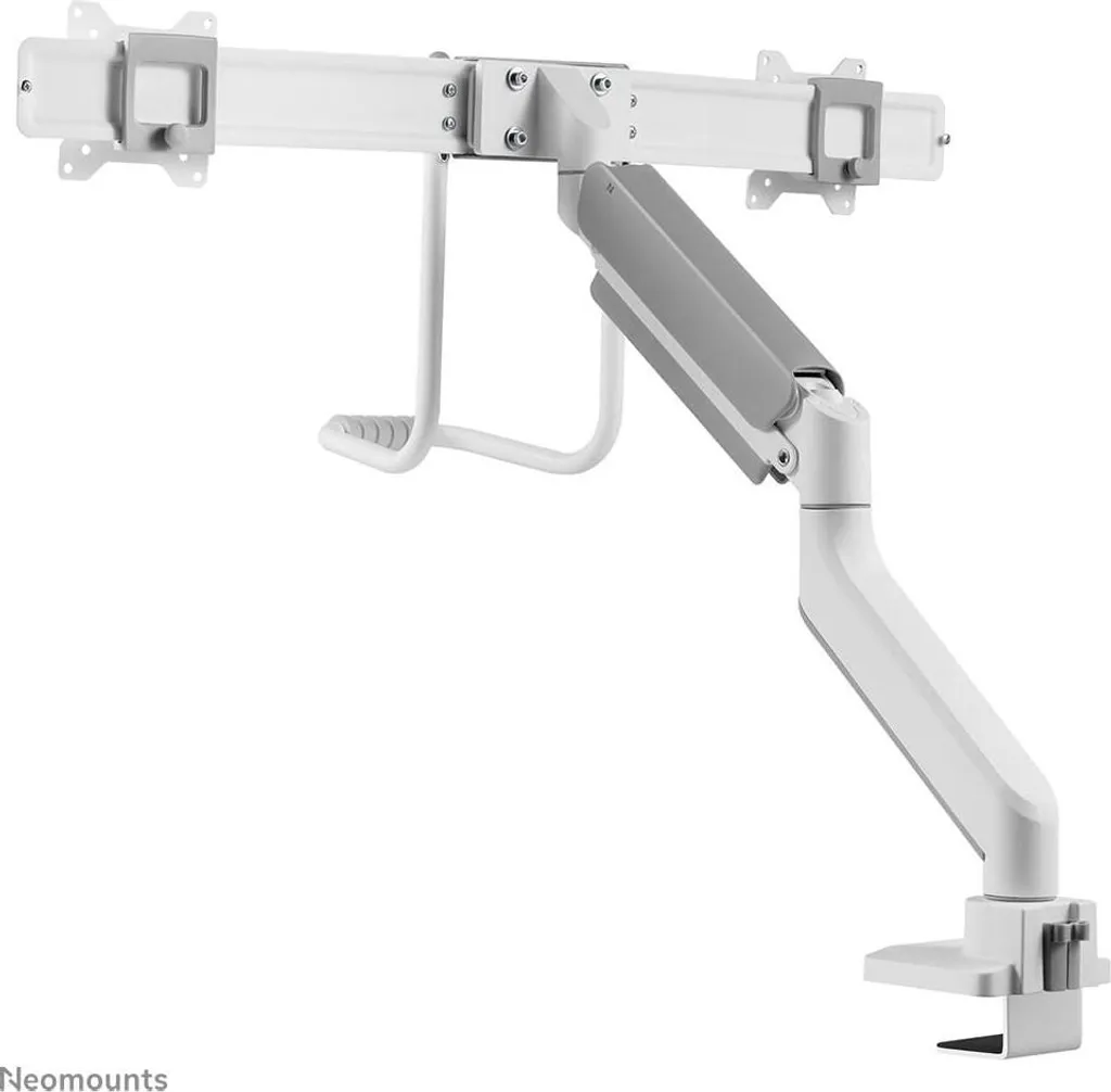 Libérez de l'espace avec le Support 2 Écrans Neomounts TIS Blanc 17-32" - 12