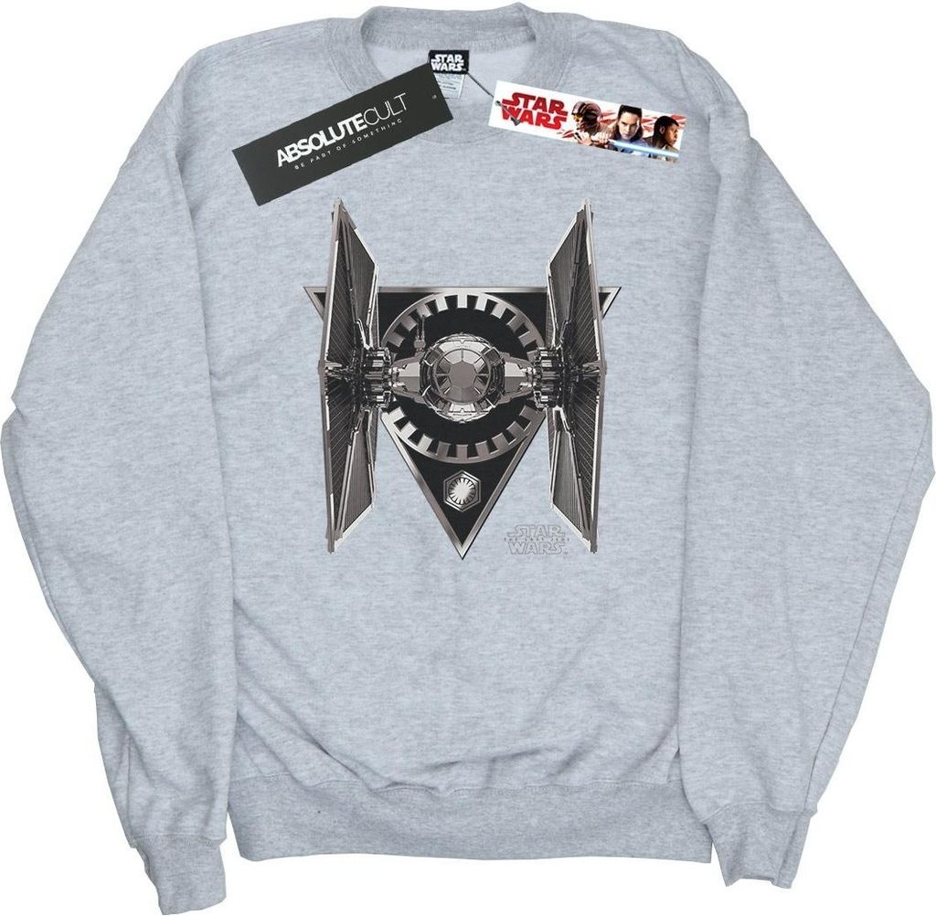 Star Wars - "The Last Jedi TIE Fighter" Sweatshirt für Herren BI46164 (M) (Grau)