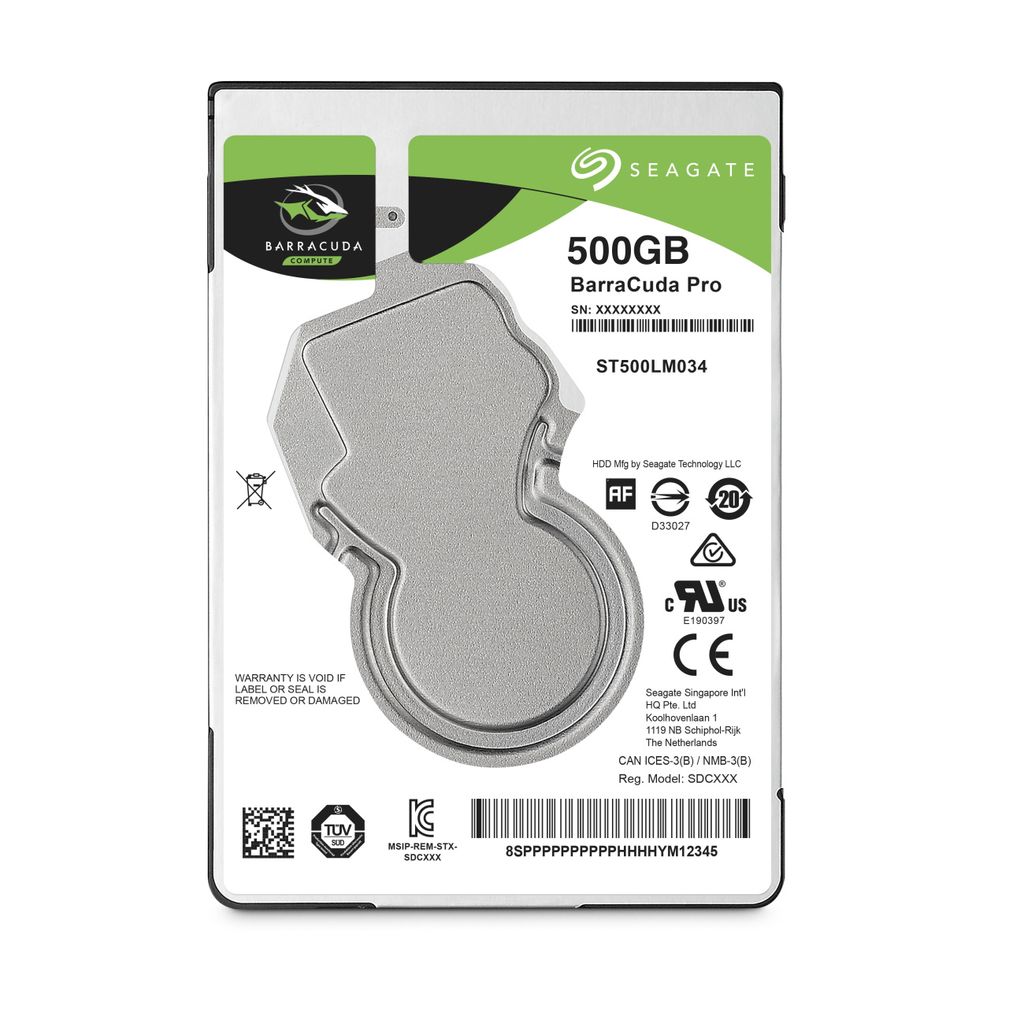 Seagate Barracuda Pro, 500 GB, 7200 RPM, 128 MB, 2.5", Zdjęcie produktu 