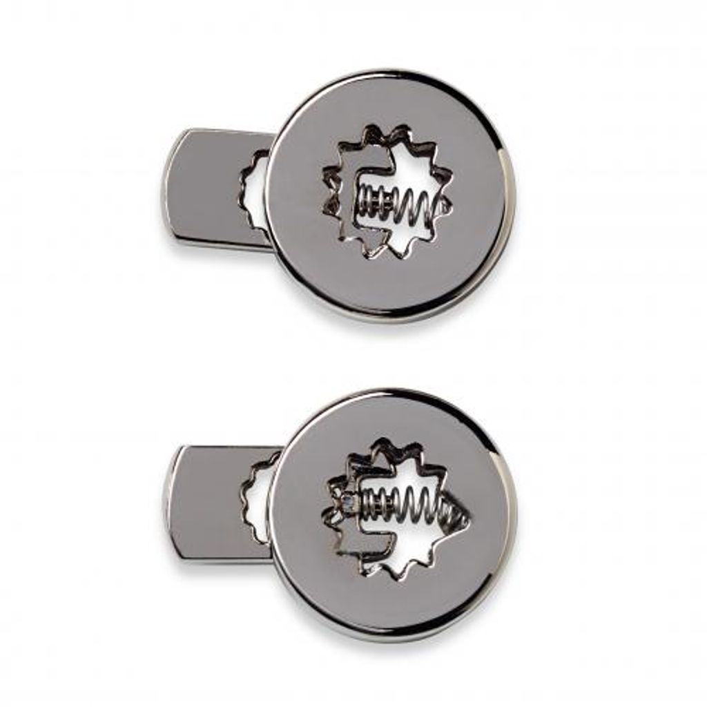 Prym, Cord stopper, round, silver, 2 pcs. Produktbild 