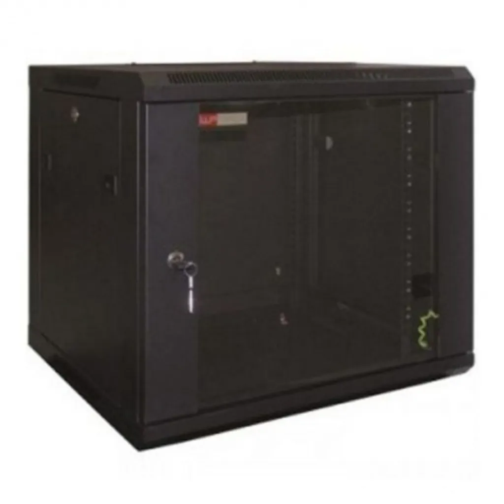 Baie de brassage 12U verre trempé 600x600mm WP Rack Noir Premium