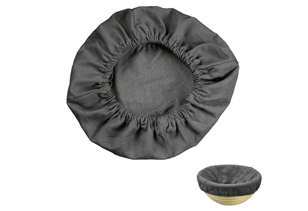 WESTMARK Bezug für Gärkörbchen rund groß anthrazit