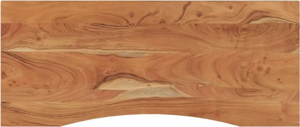 Piano Scrivania 120x50x2,5cm Acacia Massello - Top Tavolo Artigianale