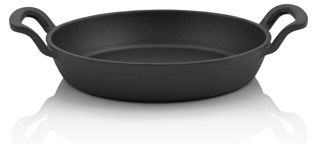 BBQ-Toro Gusseisen Servierpfännchen Set, 1 Stück, Ø 20 cm, rund, Gusspfanne, Bratpfanne