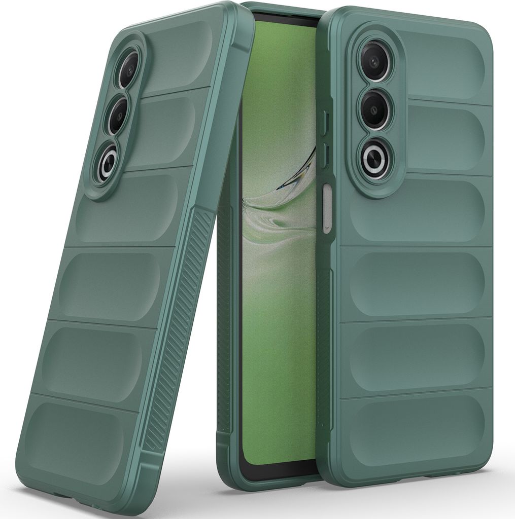 Handyhülle für Oppo K12x Weich TPU Silikon Stossfest Anti-rutsch Hülle Grün