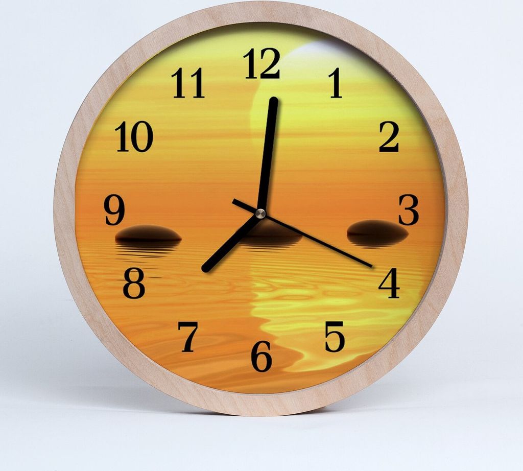 Holzuhr 30fi cm wanduhr - Sun Wasser Natur
