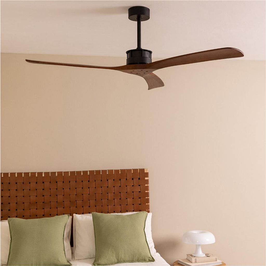 WIND LARGE - Leiser Deckenventilator 40W Ø152 cm 100% Holz