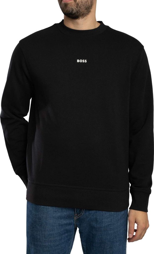 BOSS WeSmallCrew Sweatshirt, Schwarz L