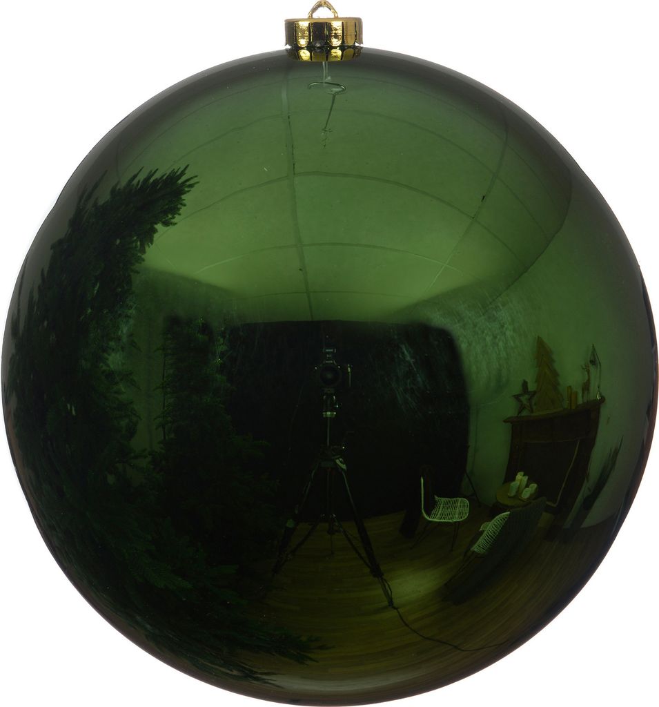 Weihnachtskugeln Kunststoff 20cm 1 Stück - Piniengrün Produktbild 