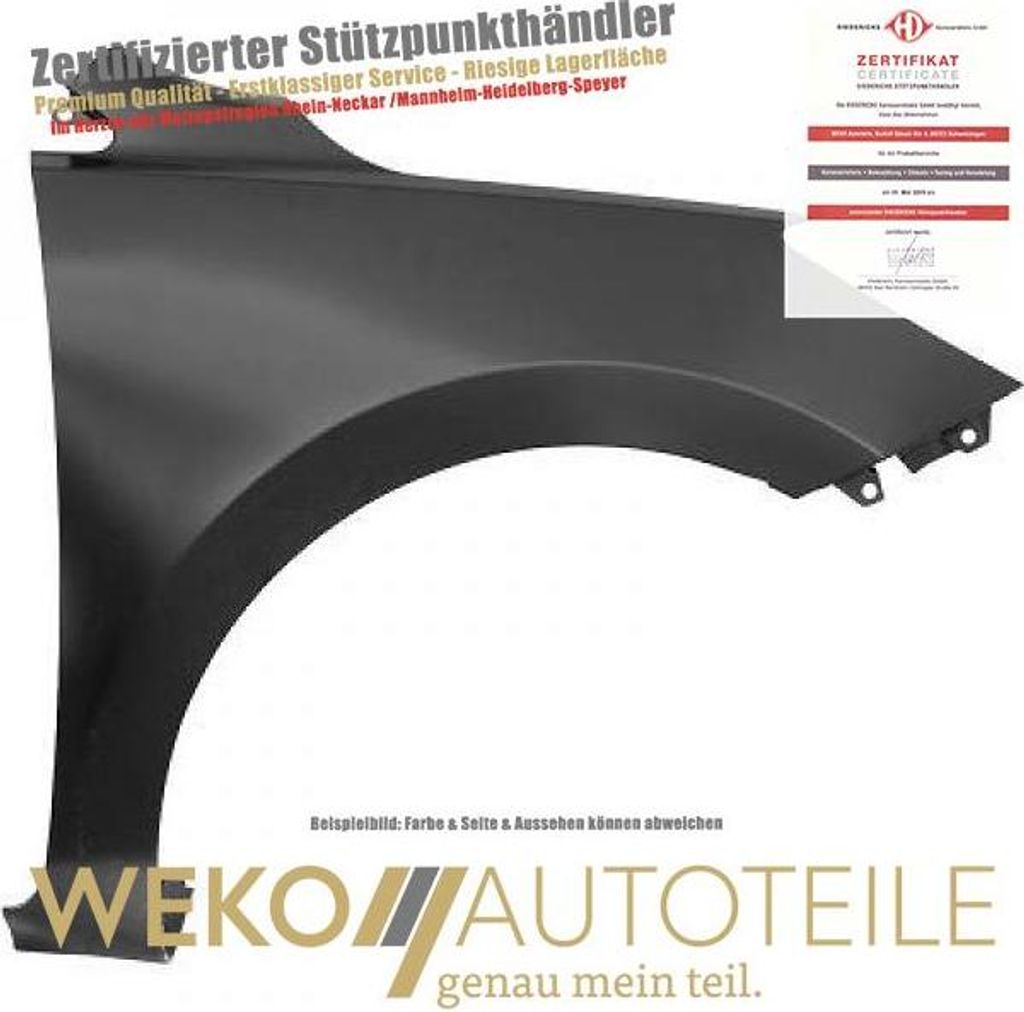 Kotflügel rechts DIEDERICHS 6543106 für KIA