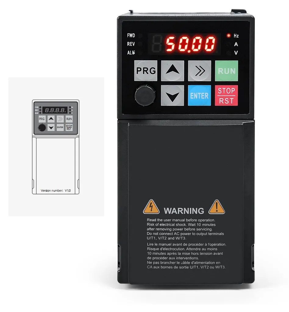 Réduisez l'usure moteur avec ce variateur de fréquence 380V 2,2KW VFD