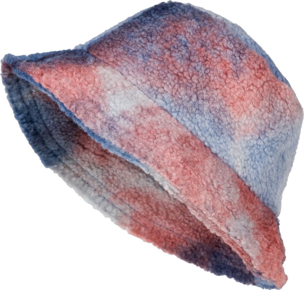 styleBREAKER Damen Fischerhut in Teddyfell im Ombré Look, warmer Bucket Hat Herbst Winter, Farbverlauf Muster Bunt 04025038