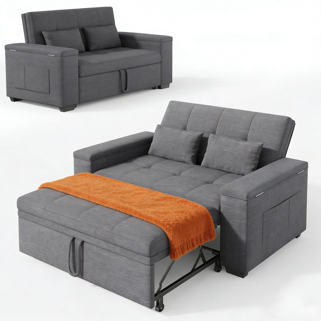 BEALIFE Rozkládací pohovka pro 2 osoby 157x72x84 cm | Obrázek produktu 