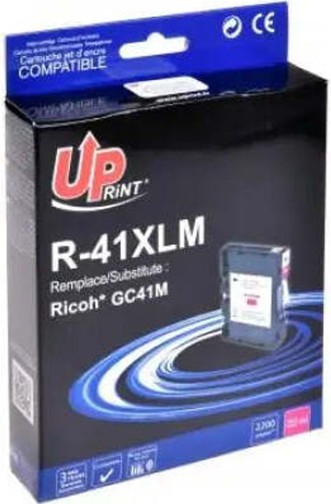 Tintengel UPRINT GC41M, RICOH, 36 ml, 2500 Kopien, 405763, Magenta