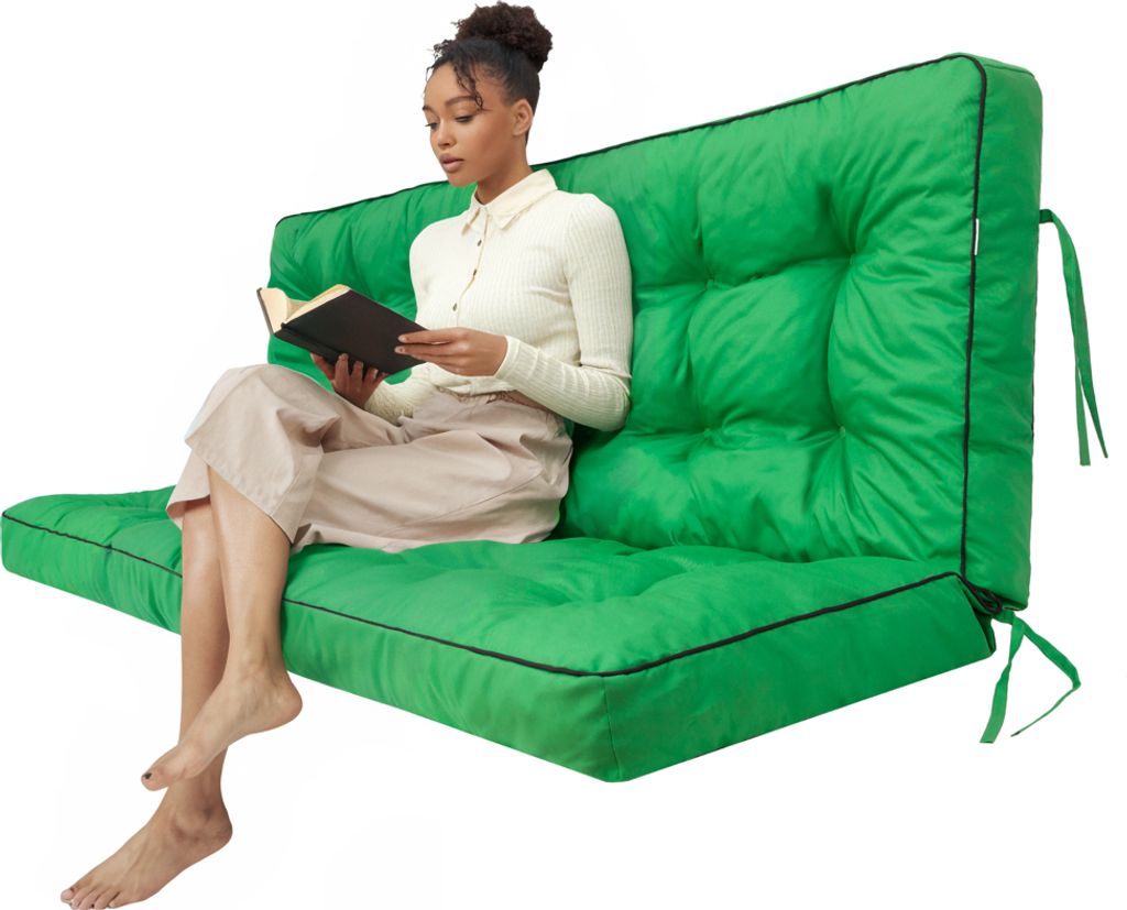 Gartenkissen „Pola“ – 180×105 cm – wasserabweisend, UV-beständig, für Schaukel & Bank | Pillowprim