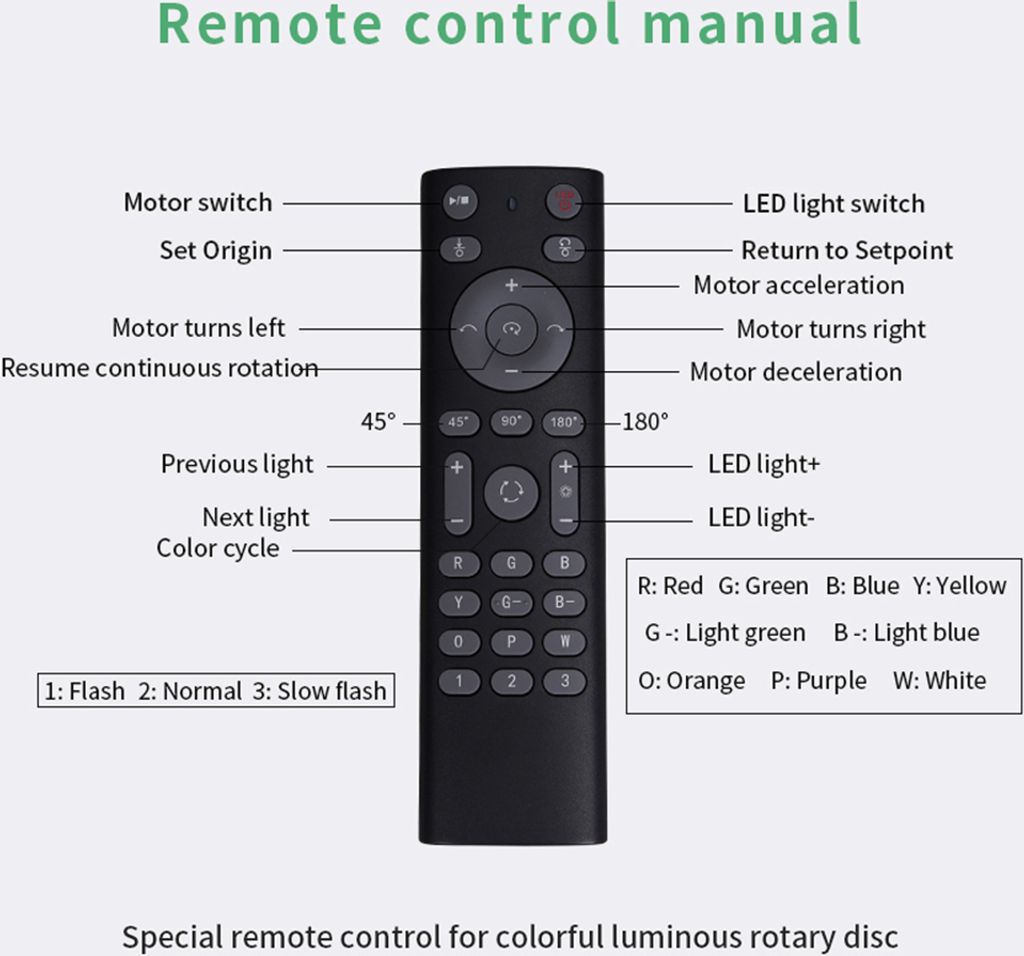 45 cm/17,7" motorizovaný otočný stojan s RGB světelnou Obrázek produktu 7