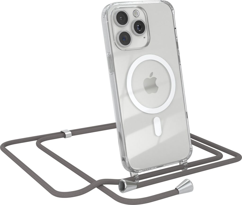 EAZY CASE - Handykette kompatibel mit Apple iPhone 15 Pro Max Kette zum Umhängen Stoßfest Handyhülle für Apple iPhone 15 Pro Max Silikon Hülle...