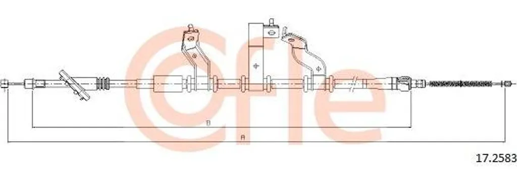 Câble de frein de stationnement pour Tucson - Remplacement OE 597602E500