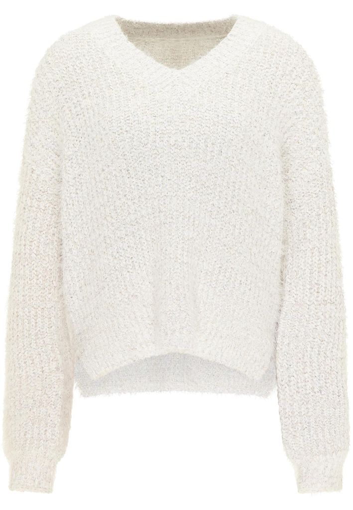 Ennia damen strickpullover - wollweiss, XS/S