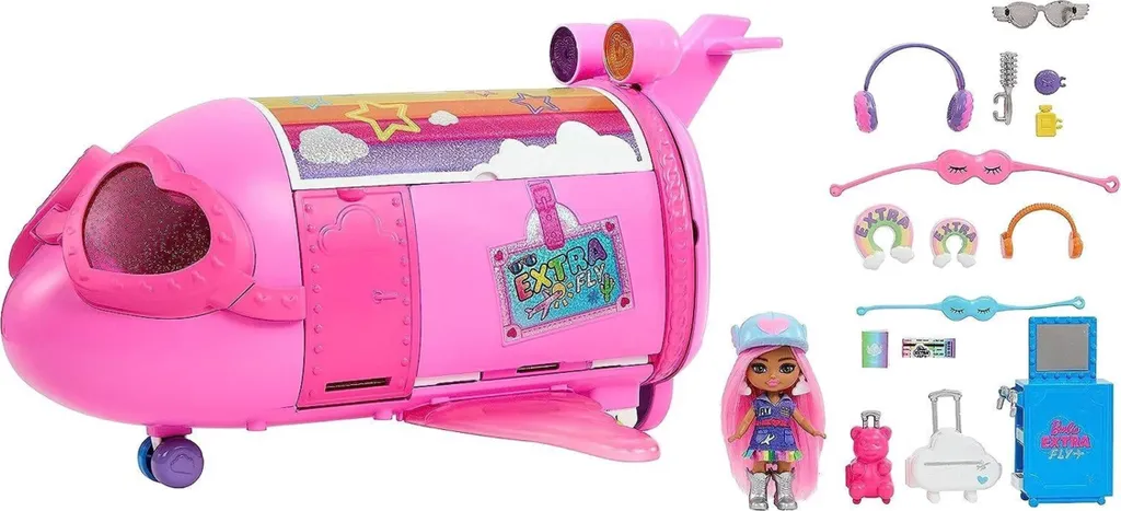 Jouet Avion Barbie Extra Fly Minis pour Voyage et Vacances Mode