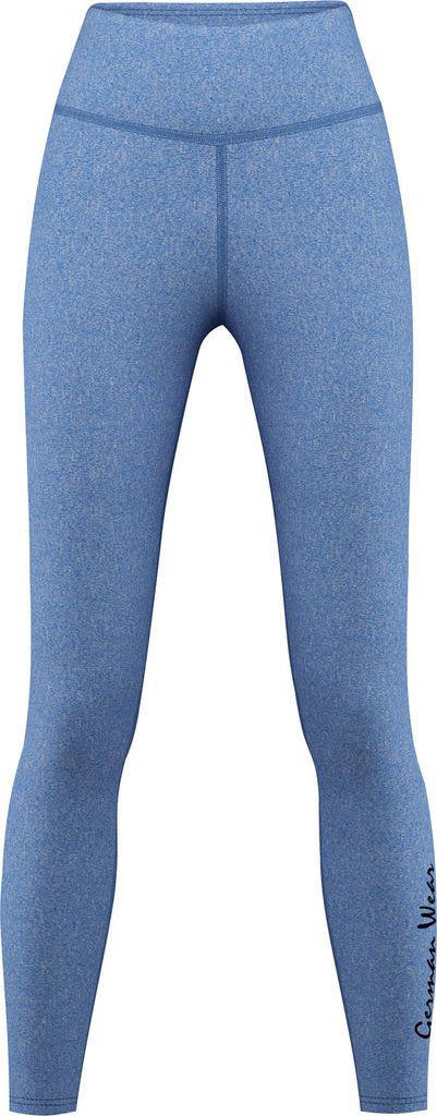Leggings dehnbar Fitness Sport Yoga Gymnastik Training Tanzen Freizeit melange, Größe:38/M, Leggings Models:GYM-8058 Hellblau