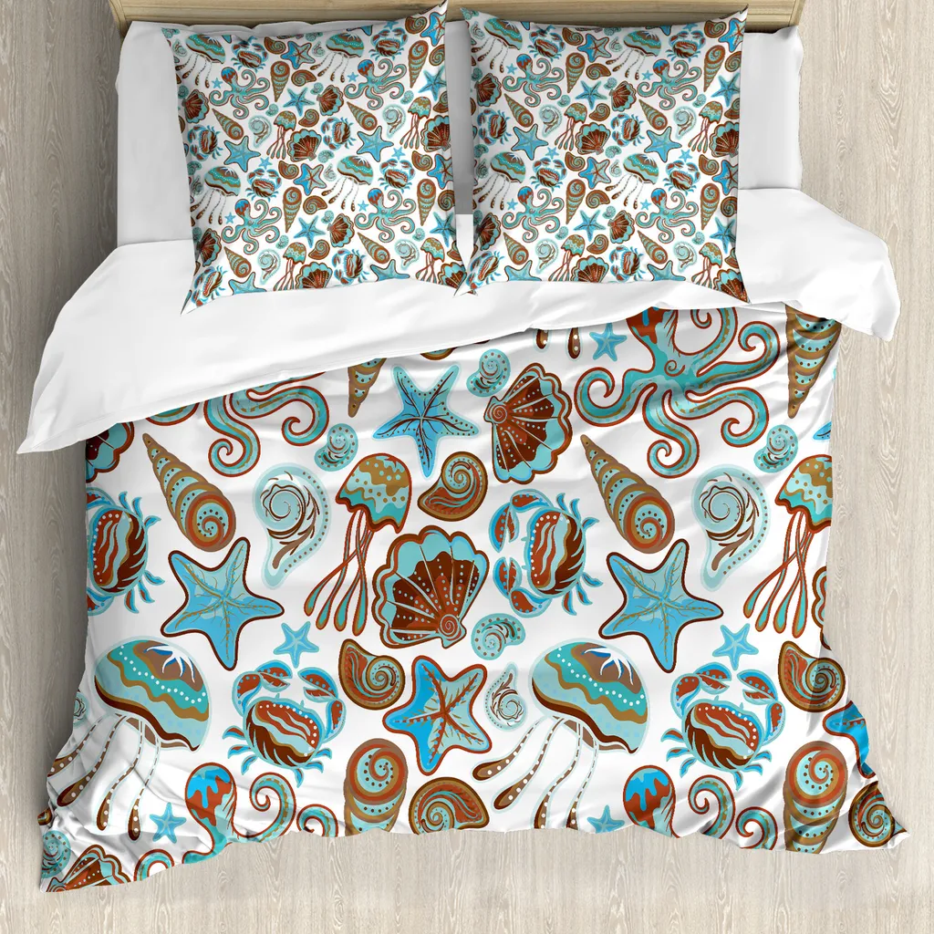Set Letto ABAKUHAUS 155x220 Turchese Marrone: Stile e Benessere