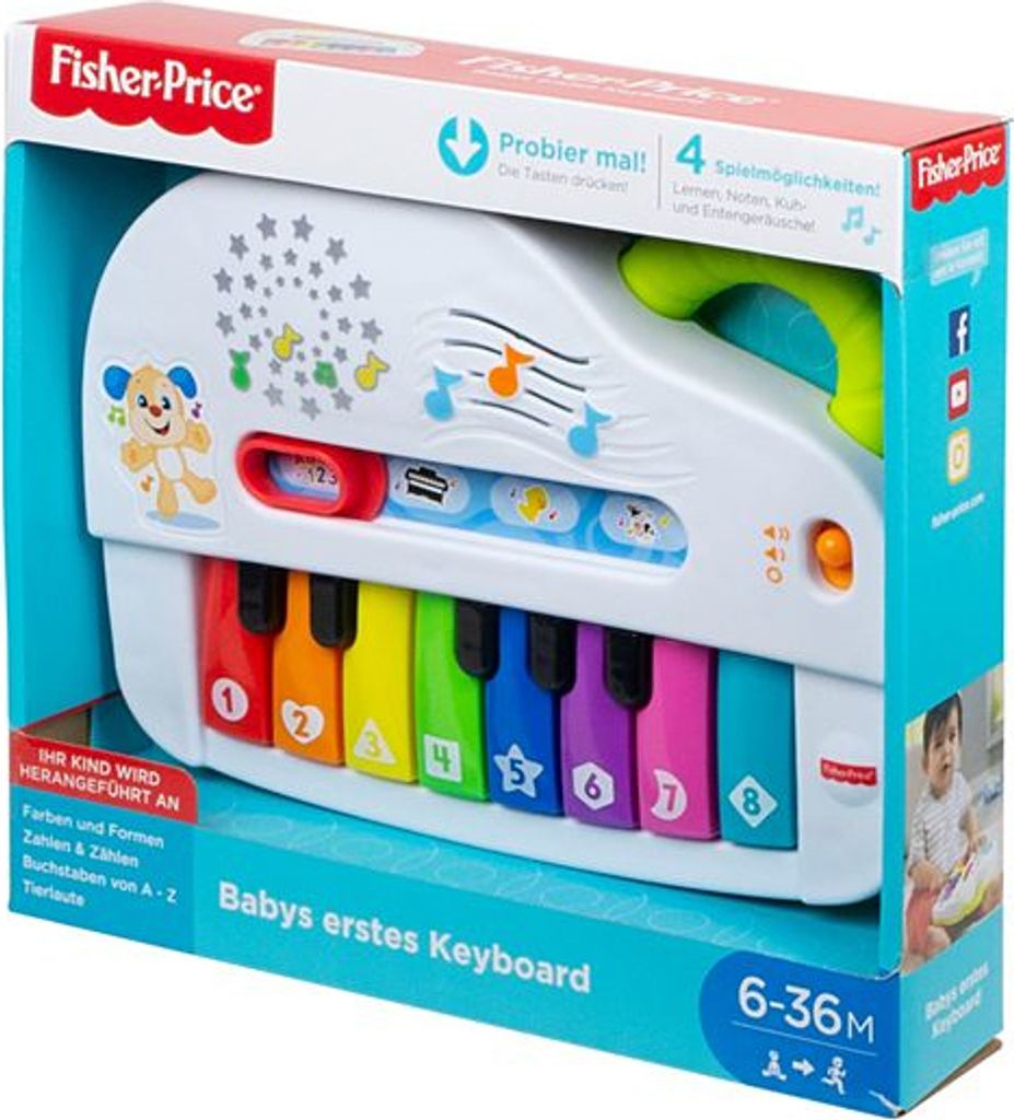 Fisher-Price Babys erstes Keyboard, Lernspielzeug, Baby Produktbild 
