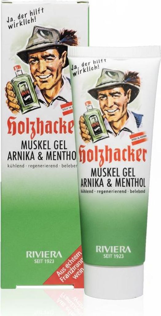 Riviera Holzhacker Muskel Gel Arnika & Menthol 75 ml Produktbild 