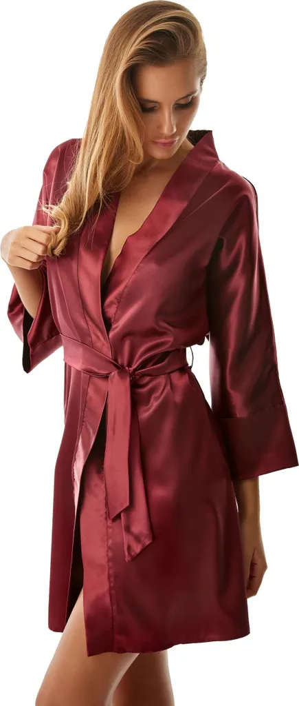 Vestaglia in raso | bordeaux | Panama | Vendita | Sconti | - 2