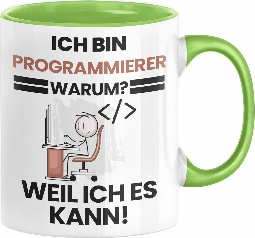 Programmierer Geschenk Tasse Lustiger Spruch Ich Bin Programmierer Warum Weil Ich Es Kann Geschenkidee Bester Programmierer Geburtstag Kaffee-Beche...