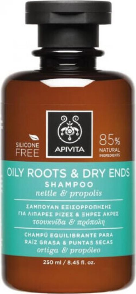Apivita Shampoo für fette Wurzeln und trockene Spitzen, 250 Zdjęcie produktu 