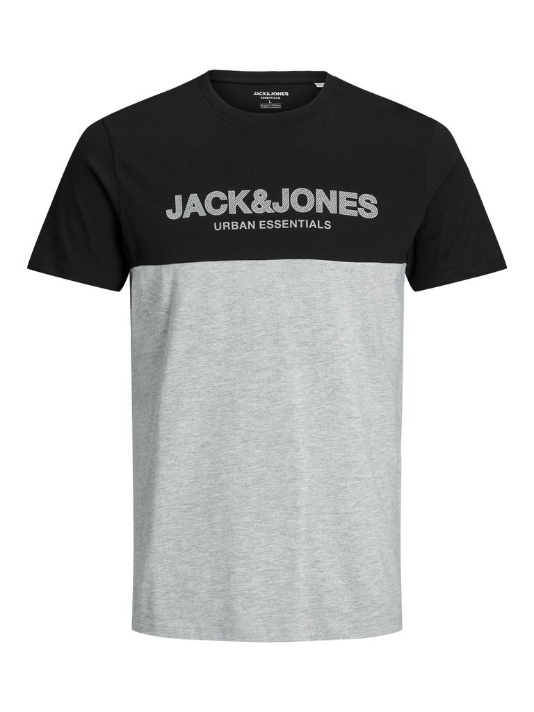 JACK & JONES Herren T-Shirt 2er-Pack – Oversized, Rundhals, Weiche Baumwolle